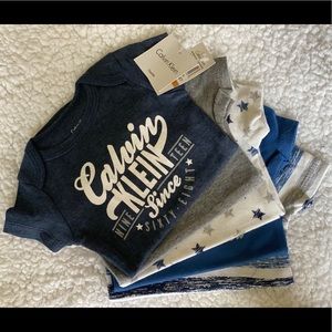 ✨NWT! Calvin Klein Baby Boys’ (5pc) bodysuits!✨